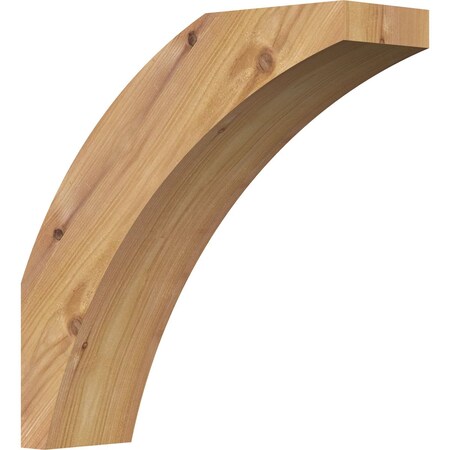 Ekena Millwork 3 1/2"W x 12"D x 12"H Thorton Smooth Knee Brace, Western Red Cedar BRC04X12X12THR00SWR